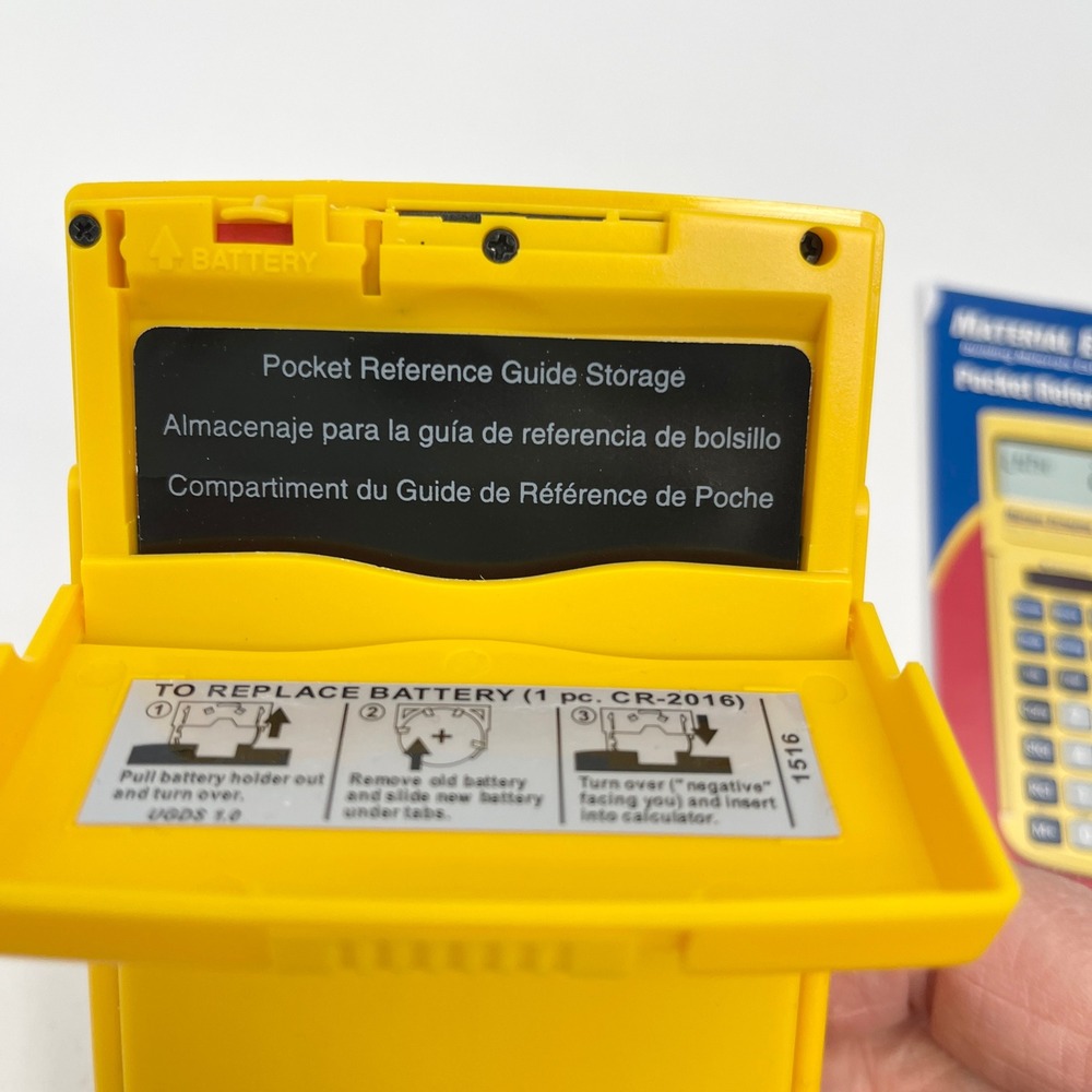 Calculated Industries Material Estimator Calculator Model 4019 Yellow Contractor - Picture 9 of 12